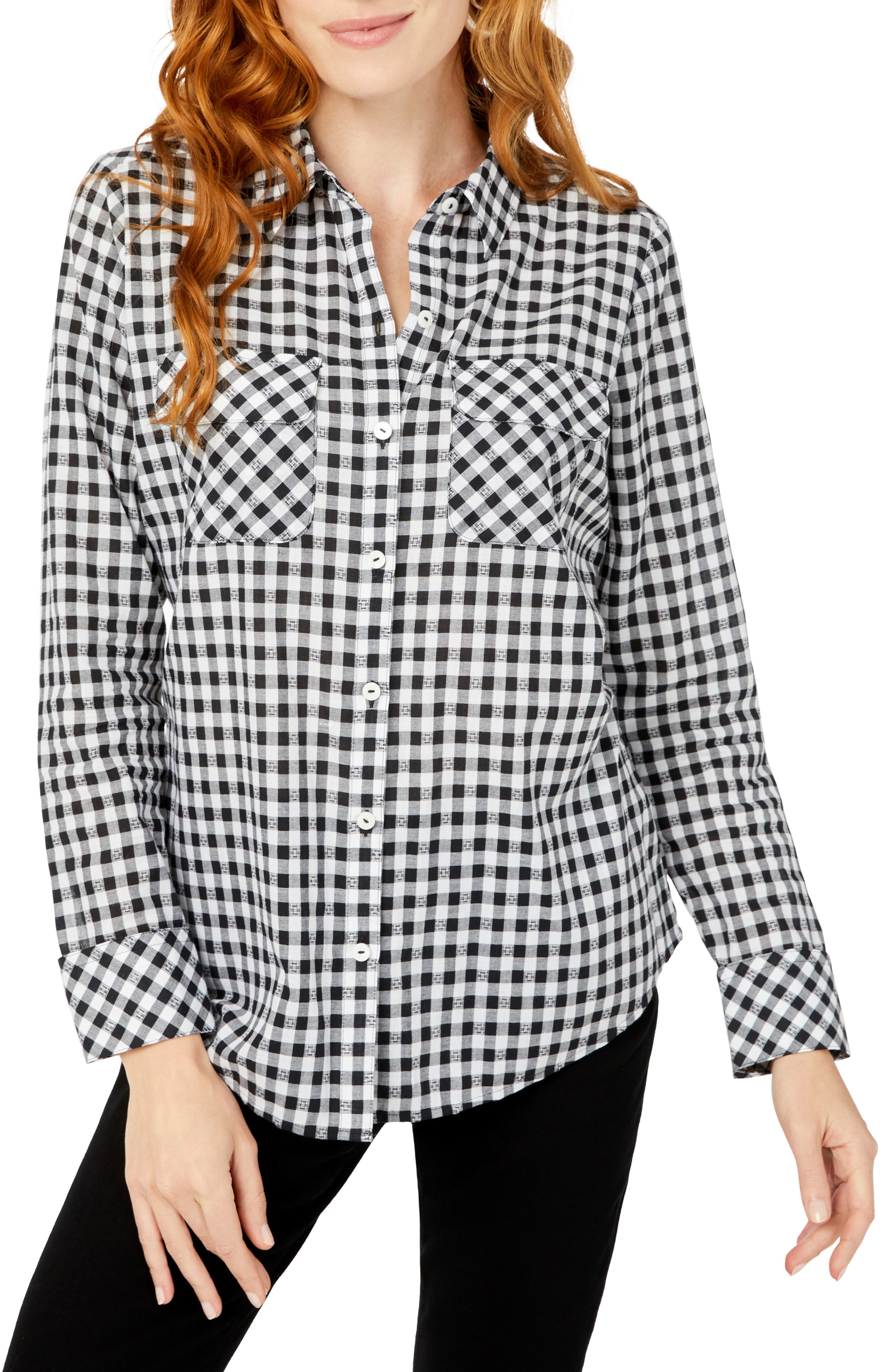 womens gingham shirts | Nordstrom