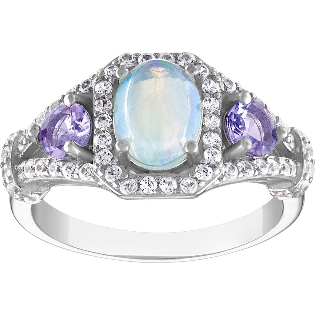 Fzn Opal & Tanzanite Ring In Blue