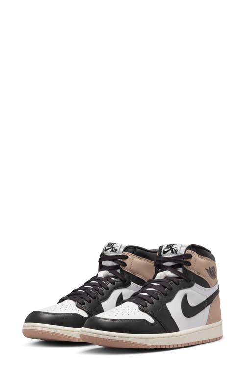 Air Jordan 1 Retro High Basketball Sneaker in Black/Brown/White/Sail