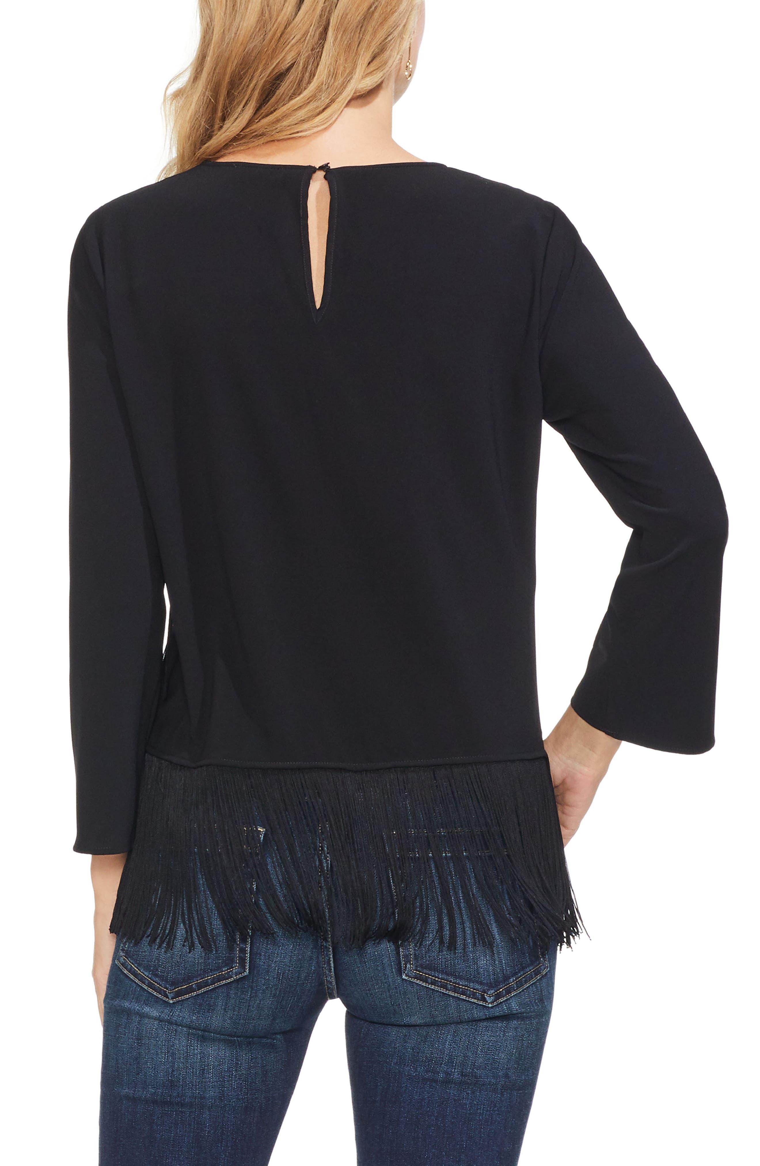 vince camuto fringe top