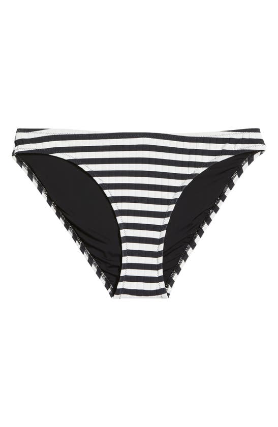 Solid & Striped The Elle Bikini Bottoms Blackout X Marshmallow Xs In Blackout X Marshmallow