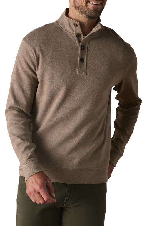 The Normal Brand Puremeso Mock Neck Top In Taupe