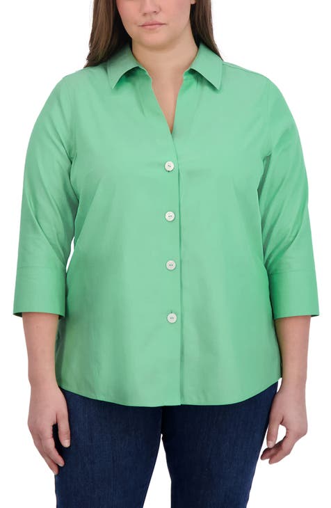 Buy PlusS Women Green Solid Top - Tops for Women 2465015