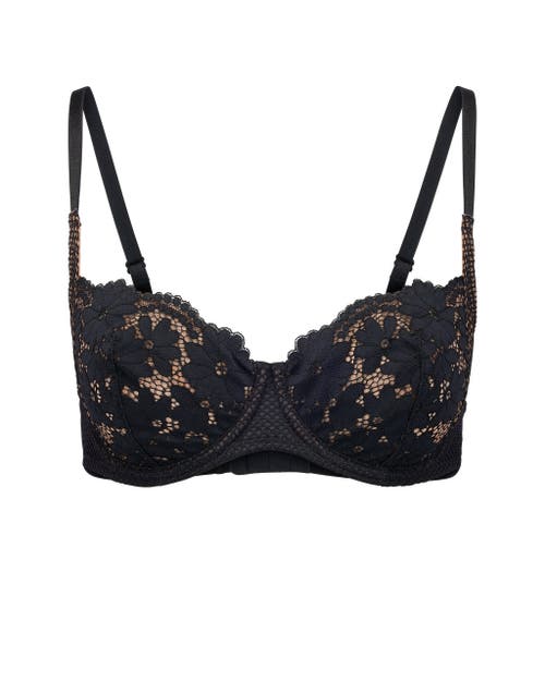 Adore Me Roxanne Unlined Balconette Bra In Black