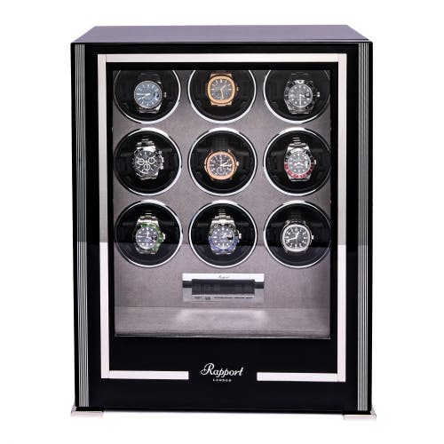 Shop Rapport London Paramount Nine Watch Winder In Ebony