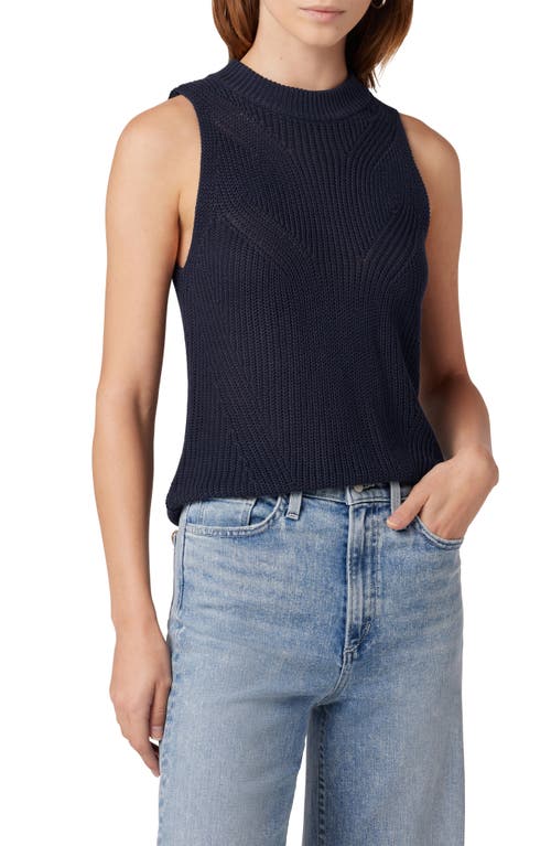 Joe's The Teddie Sleeveless Mock Neck Sweater in Midnight Blue