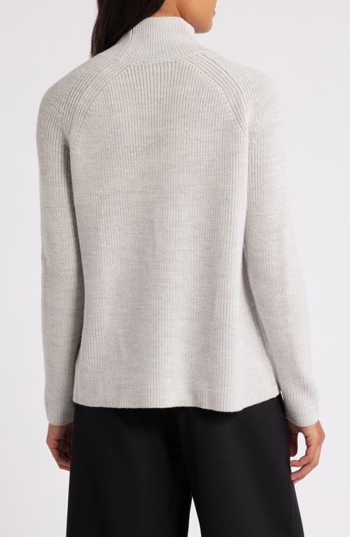 EILEEN FISHER EILEEN FISHER RAGLAN SLEEVE MERINO WOOL TURTLENECK SWEATER 