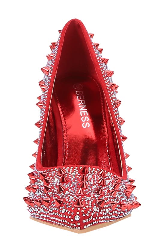 Berness Wanda Spike Pump In Red