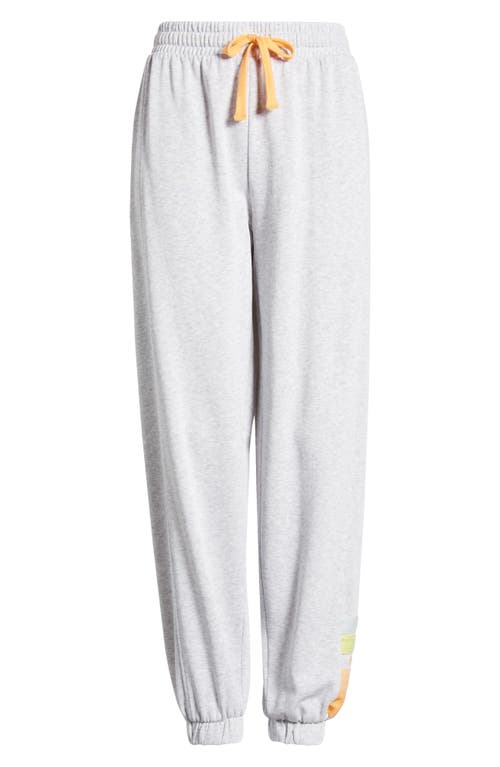 Shop Rip Curl High Tide Cotton Blend Fleece Sweatpants In Light Grey Marle