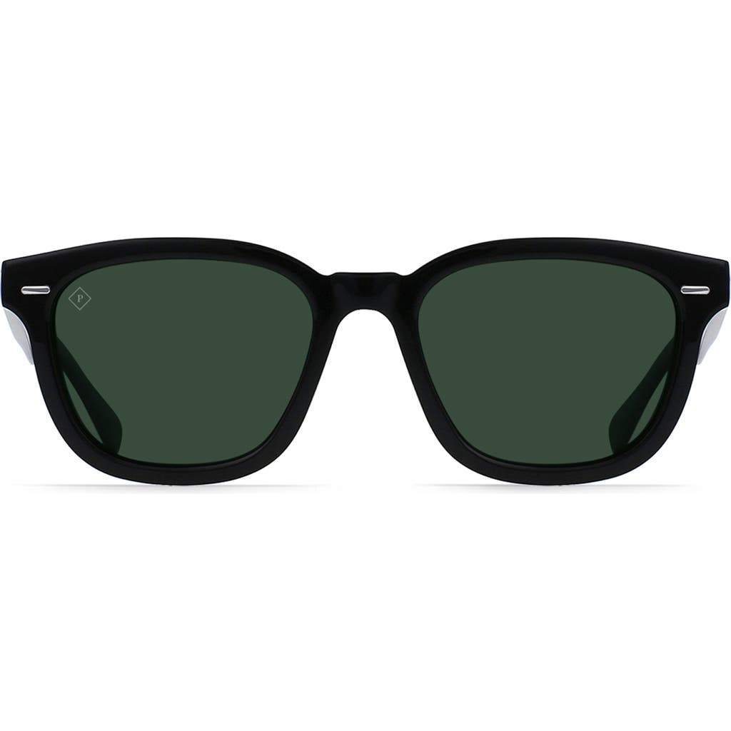 Raen Myles Polarized Round Sunglasses In Black