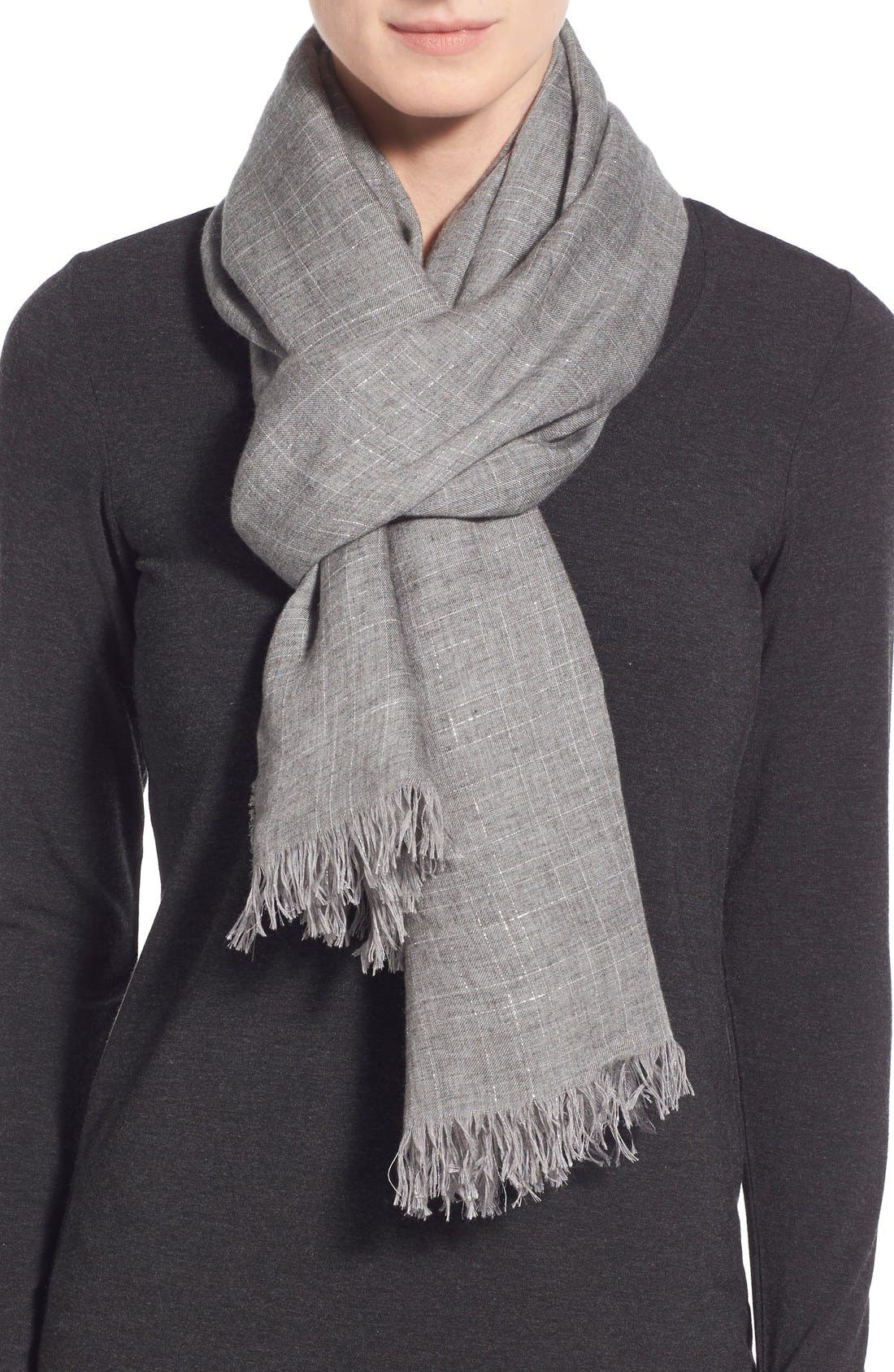 Eileen Fisher Modal Mélange Shimmer Scarf Nordstrom