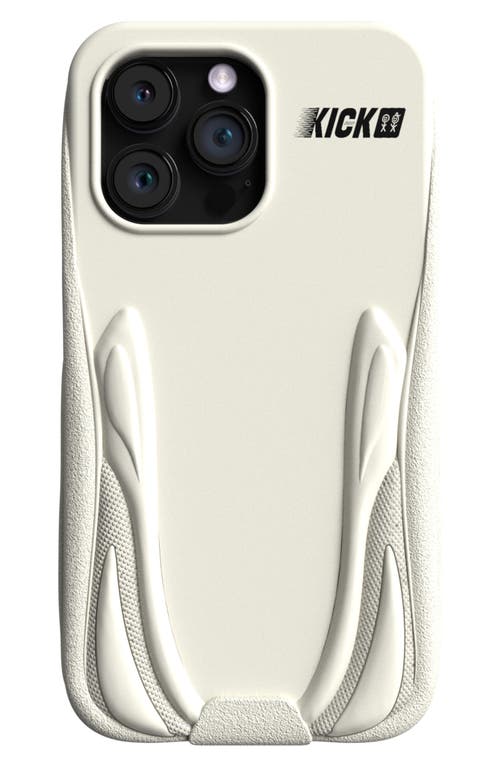 Urban Sophistication The Kick Case 3D Silicone iPhone 14 Pro Case in Bone at Nordstrom