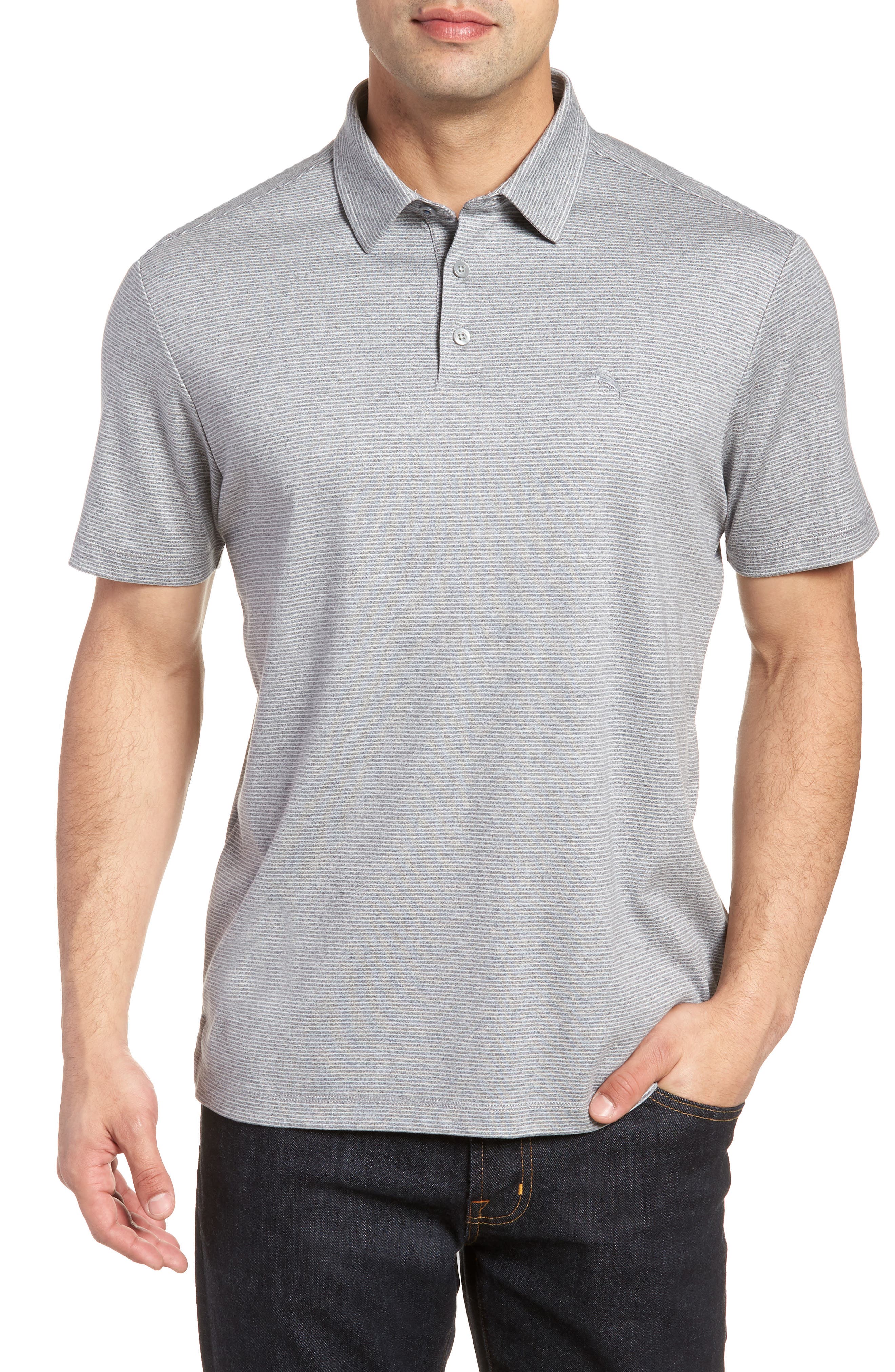 UPC 719260235069 product image for Men's Tommy Bahama Pacific Shore Polo, Size X-Large - Grey | upcitemdb.com