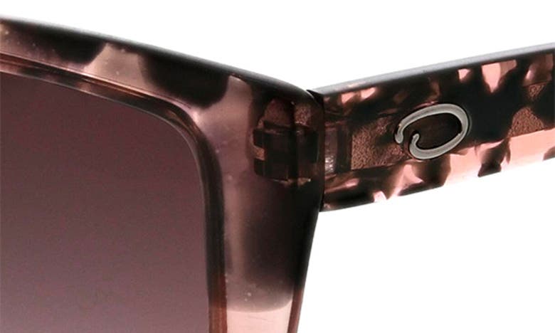 Shop Oscar De La Renta 52mm Butterfly Sunglasses In Black Blush