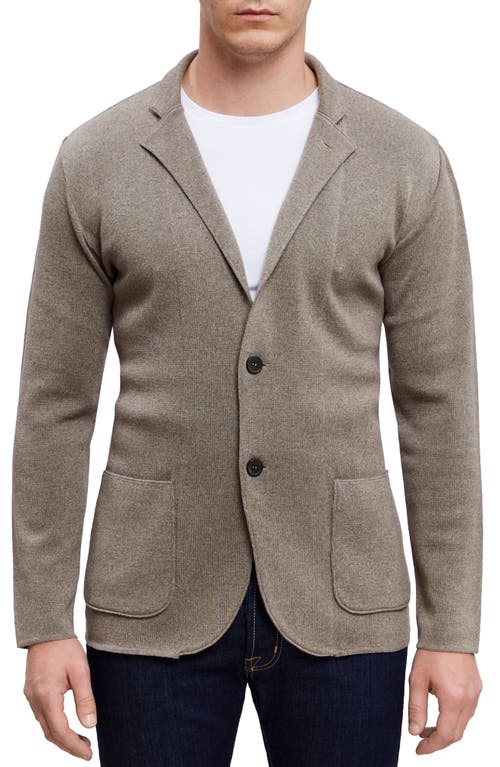 Premium Merino Wool Blazer in Medium Beige