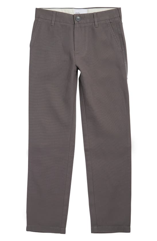 Nordstrom Rack Kids' Cotton Chino Pants In Grey Castlerock