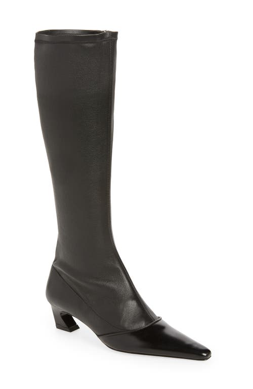 Patent Leather Knee High Boots in Black - Acne Studios