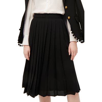 J.crew Pleated Midi Skirt