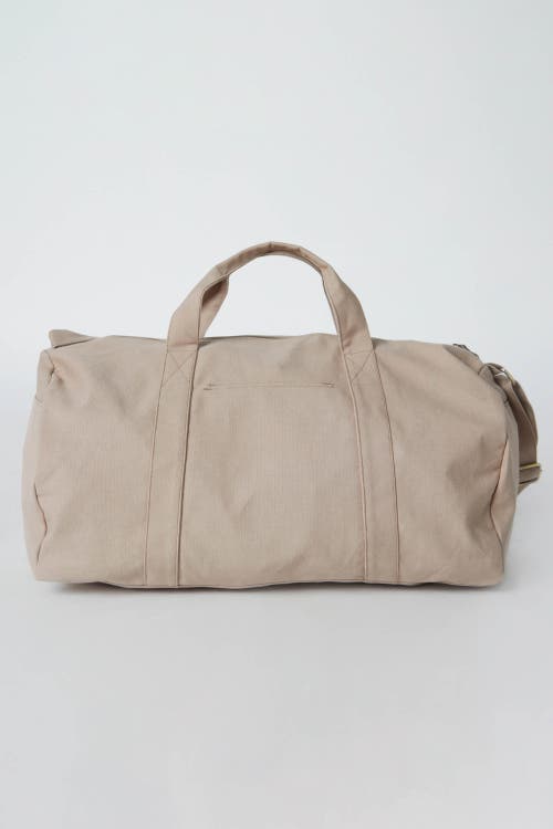 Terra Thread Organic Cotton Duffle Bag In Sand Dune