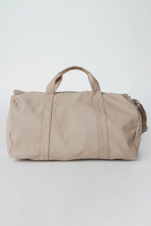 Shop Terra Thread Organic Cotton Duffle Bag In Sand Dune