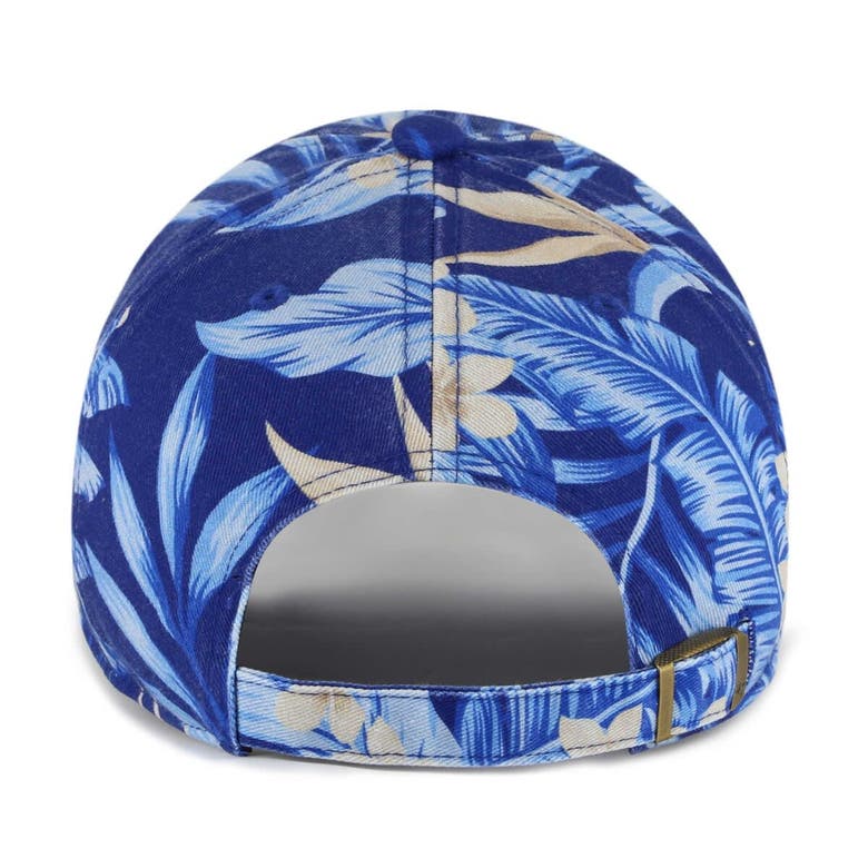 Shop 47 ' Blue Dallas Mavericks Tropicalia Floral Clean Up Adjustable Hat