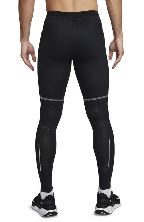 Shop Nike Dri-fit Run Division Running Tights In Black/dark Stucco