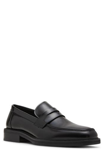 Steve Madden Nillo Penny Loafer In Black