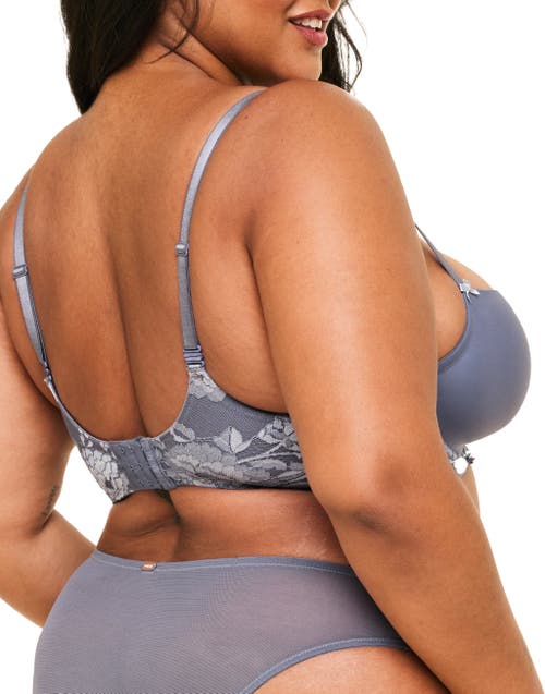 Adore Me Missy Unlined Demi Bra In Dark Grey