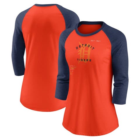 Men's Houston Astros Fanatics Branded Heathered Gray/Navy Iconic Above Heat  Speckled Raglan Henley 3/4