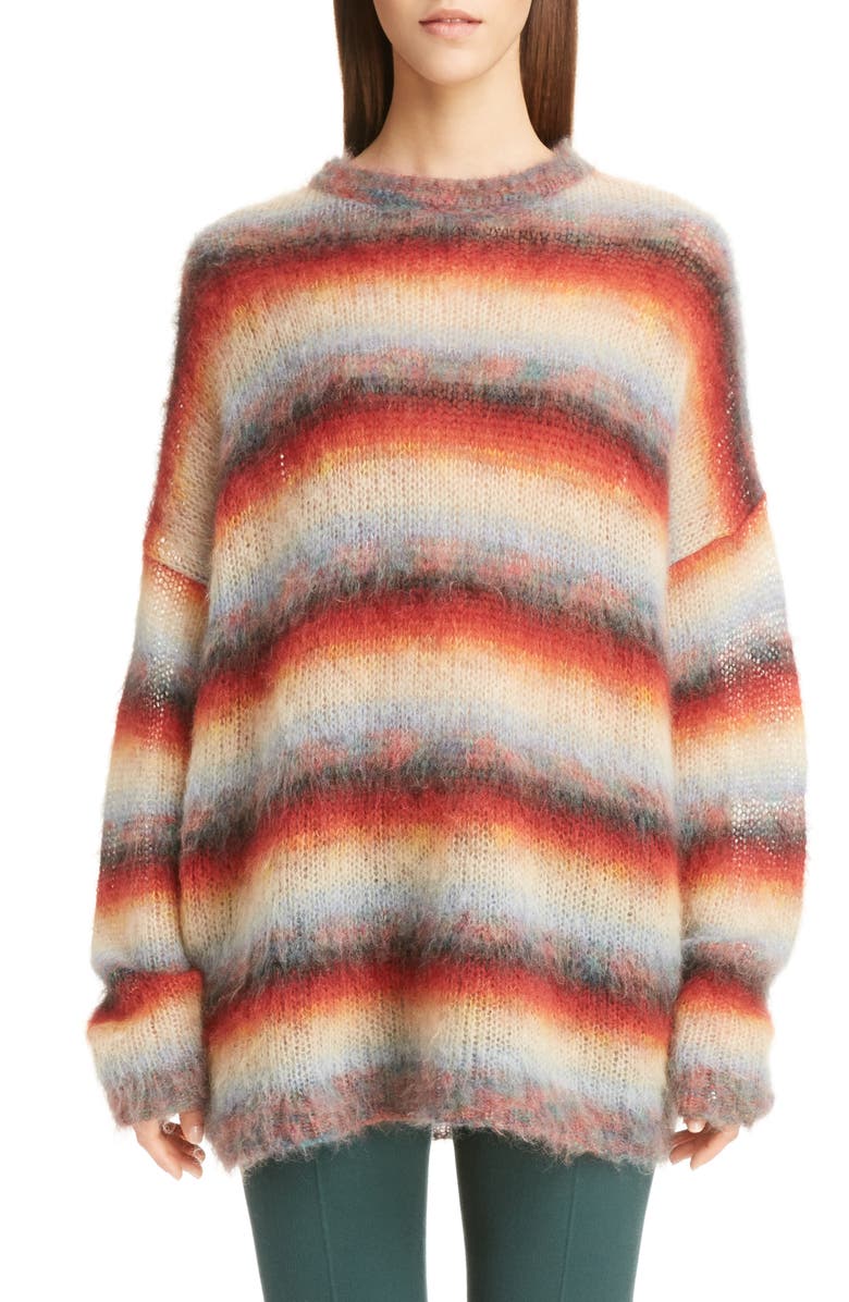Chloé Mohair Blend Dégradé Stripe Sweater | Nordstrom
