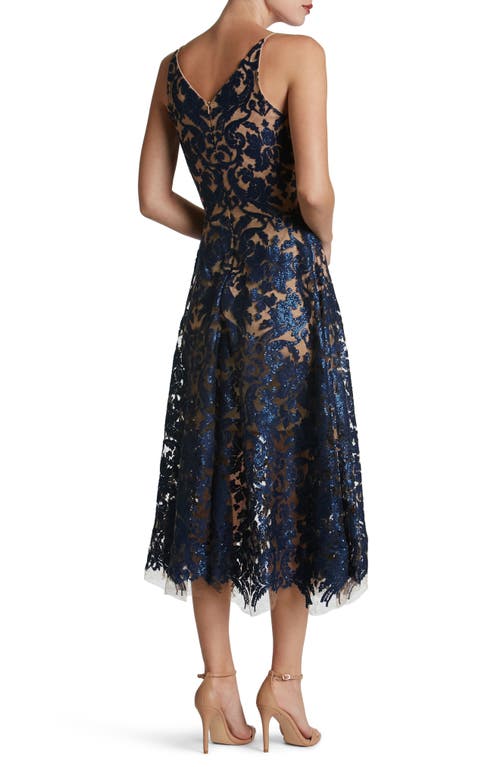 DRESS THE POPULATION DRESS THE POPULATION BLAIR EMBELLISHED FIT & FLARE COCKTAIL DRESS 