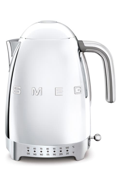 smeg '50s Retro Style Variable Temperature Electric Kettle in Chrome at Nordstrom