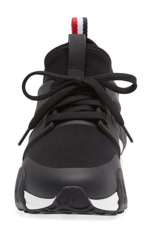 Moncler Lunarove Neoprene Low-top Sneakers In Black/black