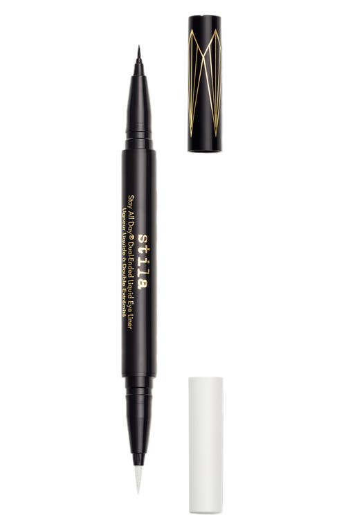 Stila Stay All Day Dual-Ended Liquid Eyeliner in Intense Black /Snow at Nordstrom