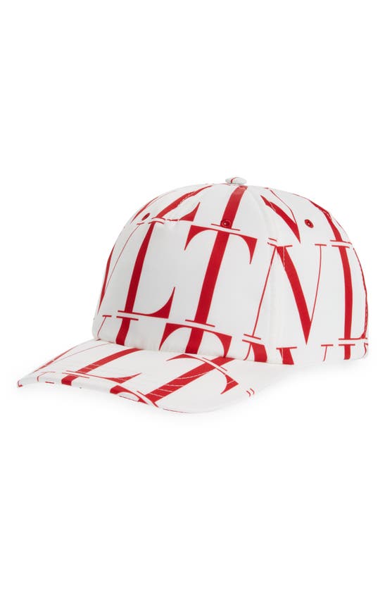 売れ筋ランキングも Times Vltn Red And White 帽子 キャップ メンズ Garavani Valentino ヴァレンティノ Cap Pur Ottico Rouge Bianco 帽子