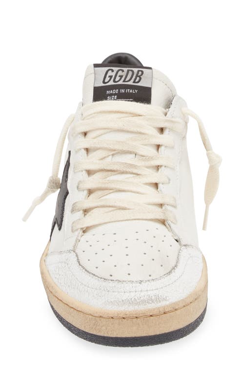 Shop Golden Goose Ball Star Sneaker In White/black