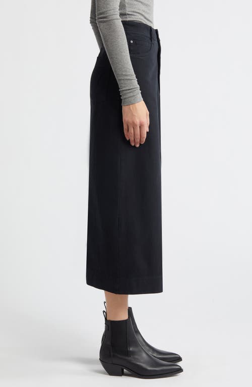 Shop Treasure & Bond Denim Midi Skirt In Black Jet