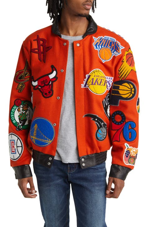 Jeff Hamilton Wool & Leather Knicks Jacket M