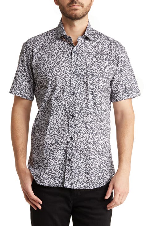 The Dooley Short Sleeve Cotton Button-Up Shirt