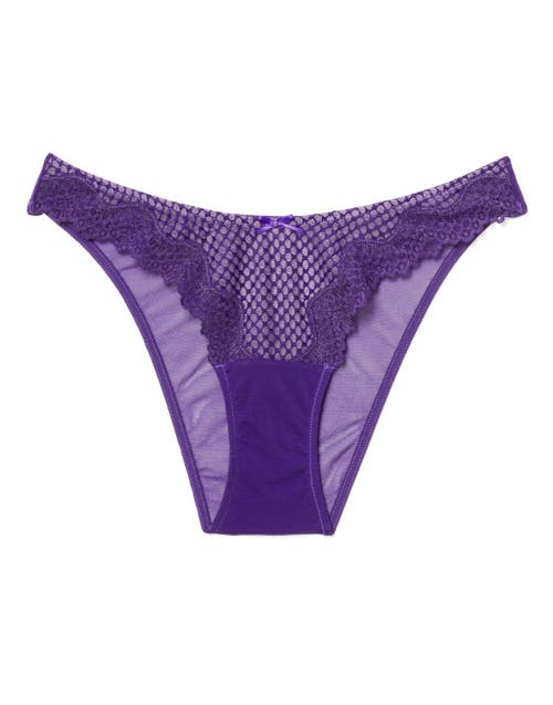 Shop Adore Me Rubie Brazilian Panties In Dark Purple