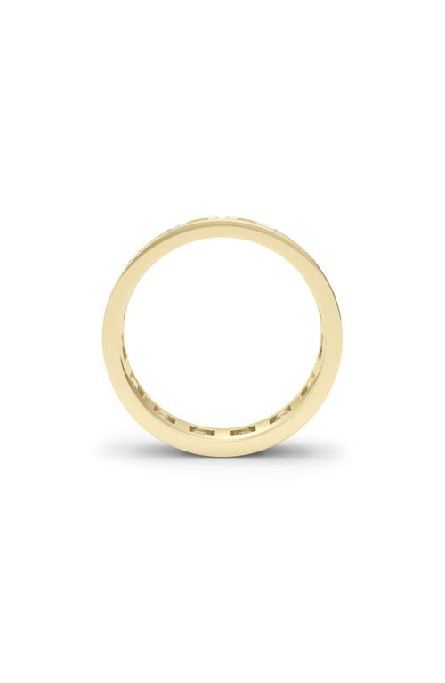Hautecarat Asscher Cut Lab Created Diamond In The Band Ring In Yellow Gold