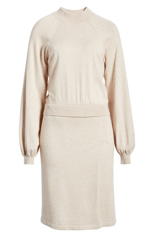 SAM EDELMAN SAM EDELMAN TWO-PIECE LOOK LONG SLEEVE SWEATER DRESS