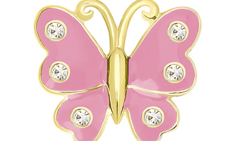 Shop Lily Nily Kids' Butterfly Stud Earrings In Pink