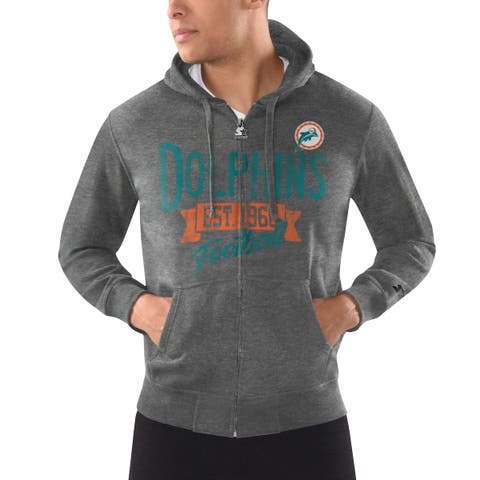 Miami Dolphins Starter Extreme Full-Zip Hoodie - Aqua/Orange