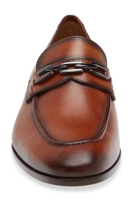 Shop Mezlan Bit Ornament Leather Loafer In Cognac