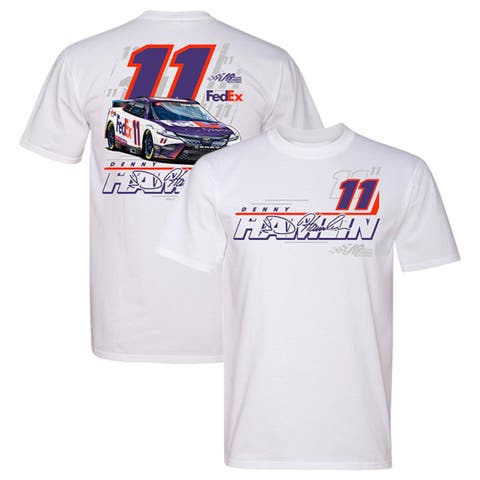 Denny Hamlin Joe Gibbs Racing Team Collection Women's Lifestyle 2-Spot V-Neck T-Shirt - Charcoal