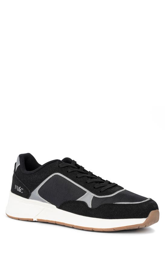 New York And Company Harvey Low Top Sneaker In Black