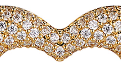 NADRI NADRI PAVÉ OPEN HEART PENDANT NECKLACE
