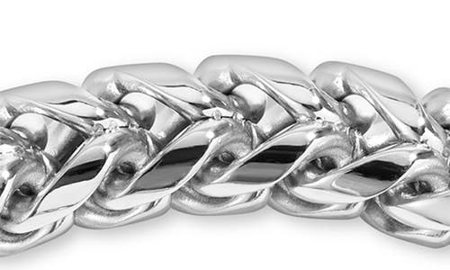 Eye Candy Los Angeles Kegan Rope Chain Bracelet In Silver