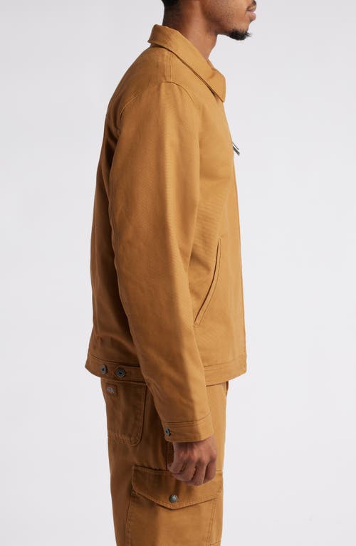 Shop Dickies Cotton Duck Canvas Jacket In Brown Duck